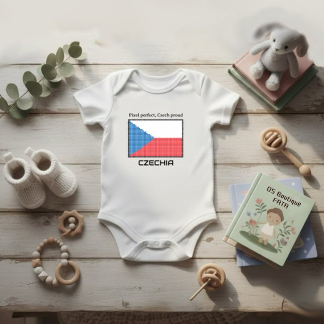 Flagga Czechia T Shirt (Skapare uppladdad)