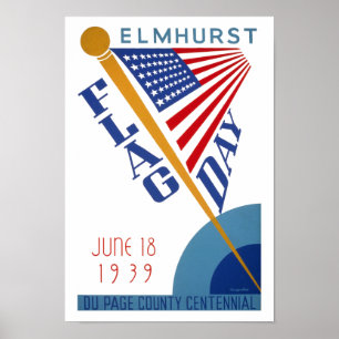 Flagga dag poster