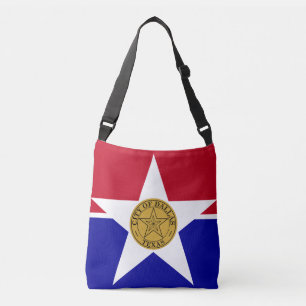 Flagga Dallas, Texas Crossbody Bag Axelväska