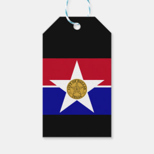 Flagga Dallas, Texas Gift Märkres Presentetikett