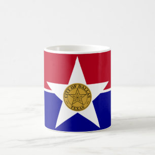 Flagga Dallas (Texas) Kaffemugg