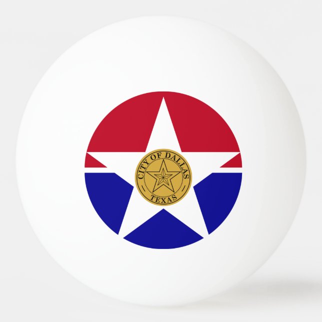 Flagga Dallas, Texas Ping-Pong Ball Pingisboll (Framsidan)