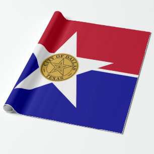 Flagga Dallas (Texas) Presentpapper