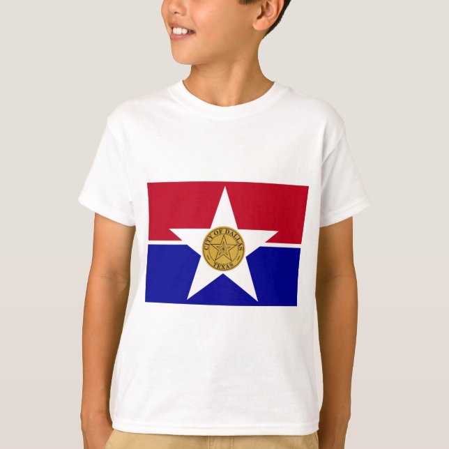 Flagga Dallas (Texas) T Shirt (Framsida)