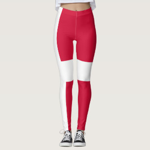 Flagga Danmark eller Trasa Leggings