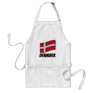 Flagga Danmark, märkt Förkläde