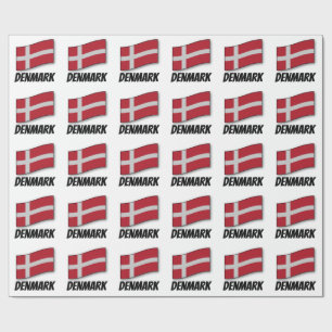 Flagga Danmark, märkt Presentpapper
