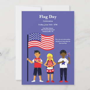 Flagga Day Firande Inbjudningar