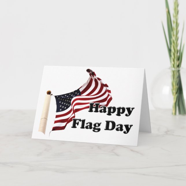 Flagga Day i USA Kort (Framsida)