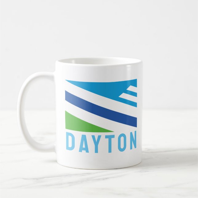 Flagga Dayton, Ohio (2021) Kaffemugg (Vänster)