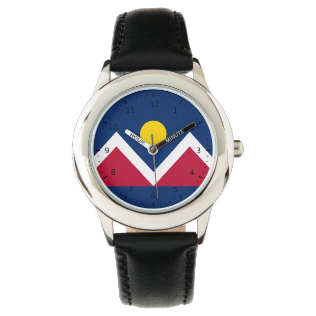 Flagga Denver, Colorado Armbandsur (Framsida)