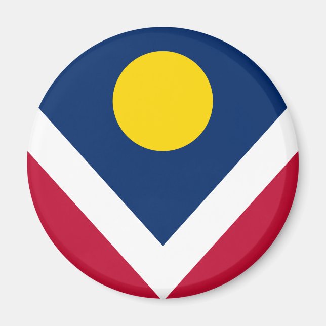 Flagga Denver, Colorado Magnet (Framsidan)