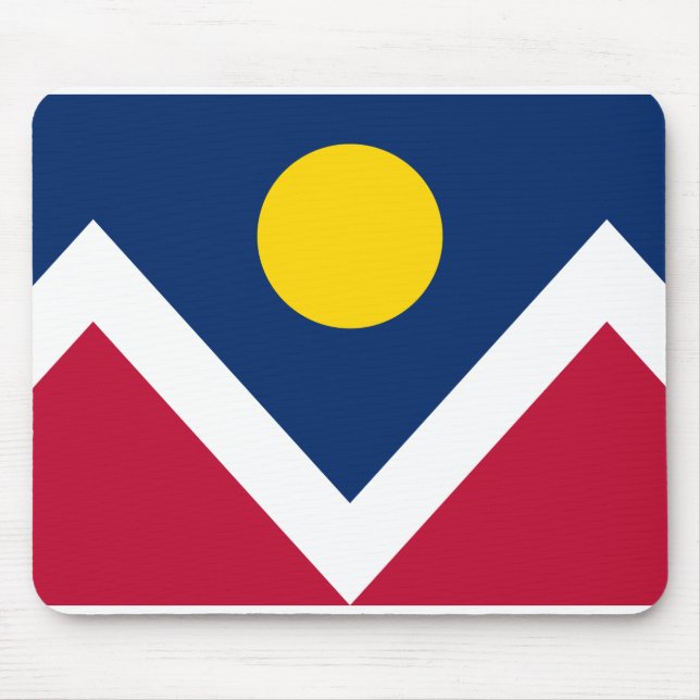 Flagga Denver, Colorado Musmatta (Framsidan)