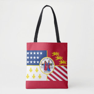 Flagga Detroit, Michigan Tote Bag Tygkasse