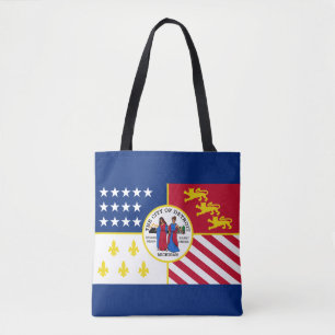 Flagga Detroit, Michigan Tote Bag Tygkasse