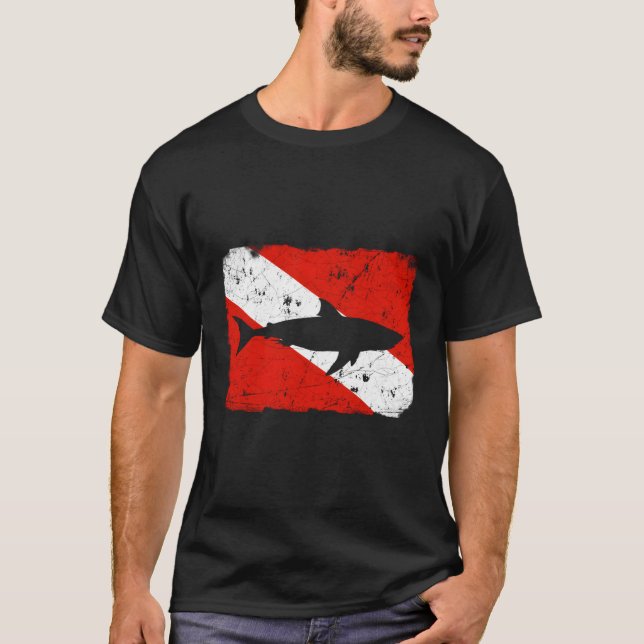 Flagga Disted Divers T Shirt (Framsida)