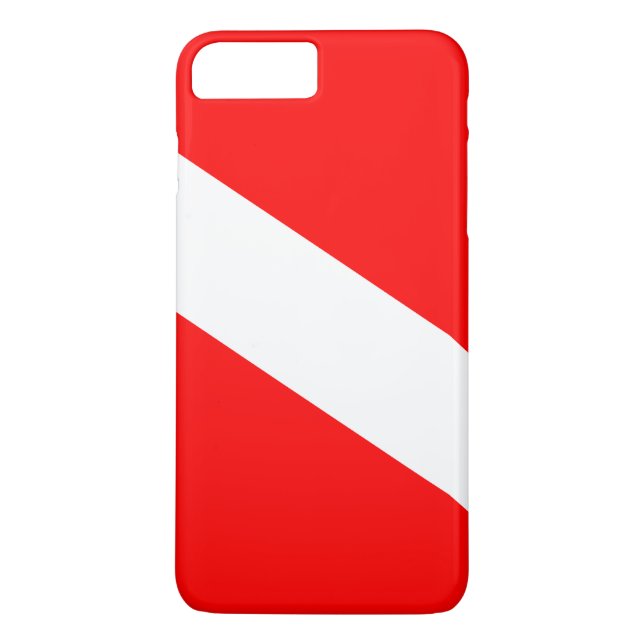 Flagga Diver Down Case-Mate iPhone Skal (Baksida)