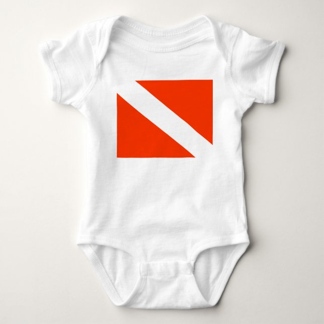 Flagga Diver Down T Shirt (Framsida)