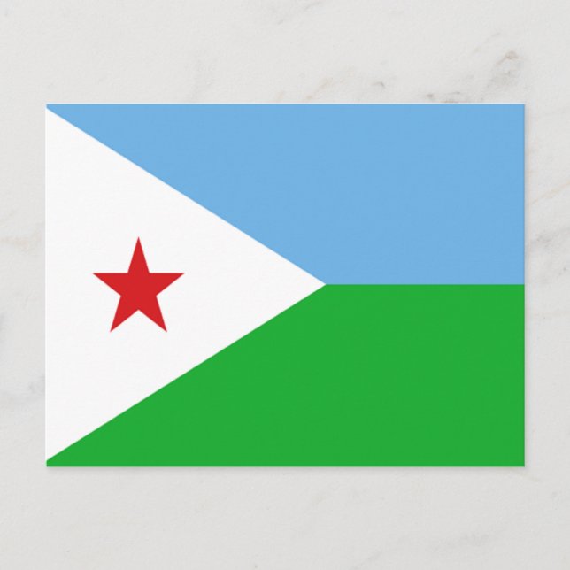 Flagga Djibouti Vykort (Framsida)