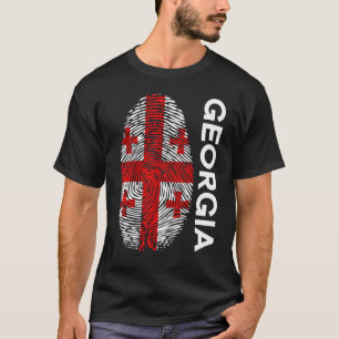 Flagga Dna Fingerprint of Georgia T Shirt