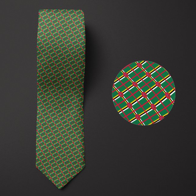 Flagga Dominica Mönster Slips (Skapare uppladdad)