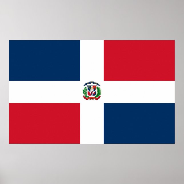 Flagga Dominica Poster (Framsidan)