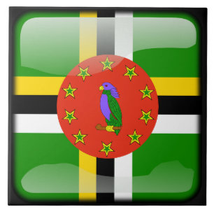 Flagga Dominikanska republiken Kakelplatta