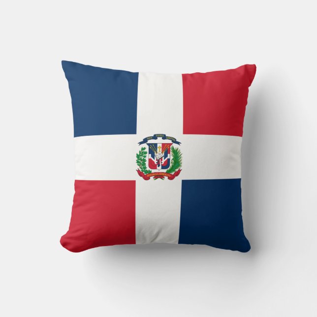 Flagga Dominikanska republiken Kudde (Framsida)