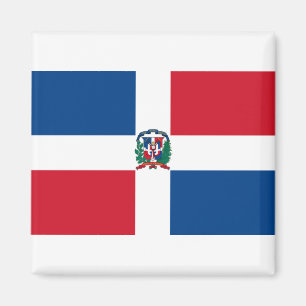 Flagga Dominikanska republiken Magnet