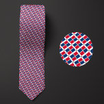 Flagga Dominikanska republiken Mönster Slips<br><div class="desc">Flagga i Dominikanska republiken Mönster Necktie belyser land färg från en avstånd genom att använda en smart vinklad design. Vid närmare inspektion visar det sömlösa repeterbara mönster i lilla flaggor på ett estetiskt tilltalande sätt den nationella land-banderollen.</div>
