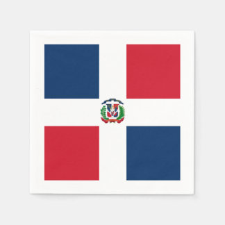 Flagga: Dominikanska republiken Pappersservett