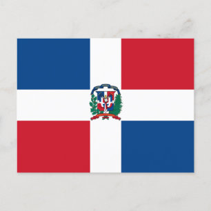 Flagga Dominikanska republiken Vykort