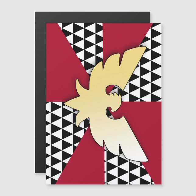 Flagga Dra Pride Magnetisk Inbjudningskort (Fram/baksida)