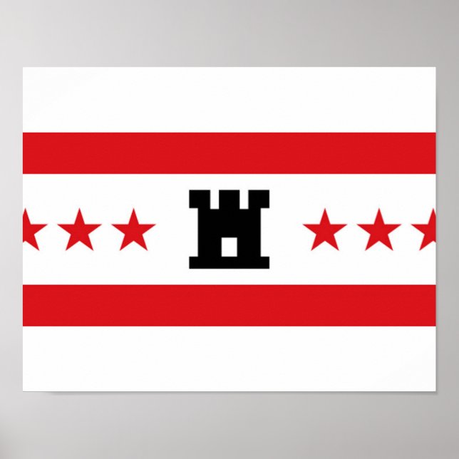Flagga Drenthe Poster (Framsidan)
