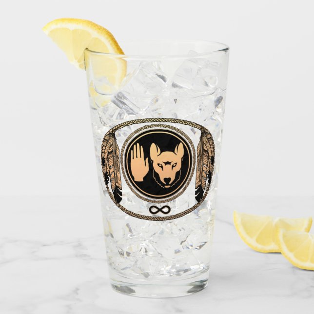 Flagga Drinkware- för konstglasögon från Tribal Va Glaskopp (Framsida Ice)