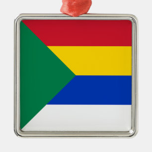 Flagga Druze Religiösa Faith Julgransprydnad Metall