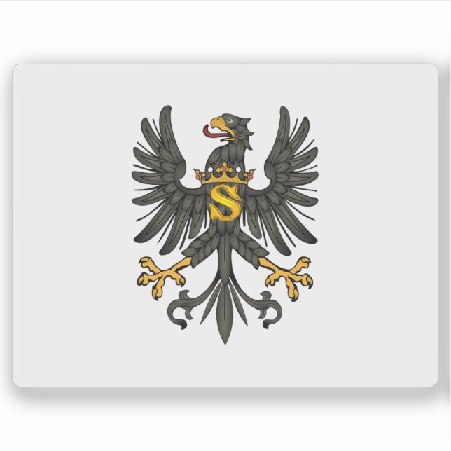 Flagga Ducal Prussia Klistermärken (Framsida)