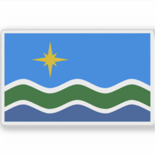 Flagga Duluth, Minnesota Klistermärken