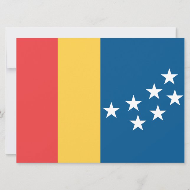 Flagga Durham (North Carolina, USA) Kort (Framsida)