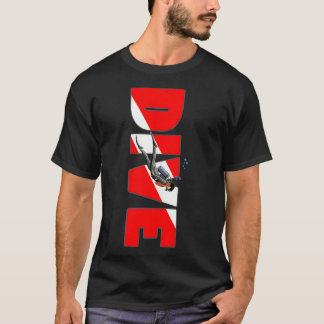 Flagga dyka Diver Down T Shirt