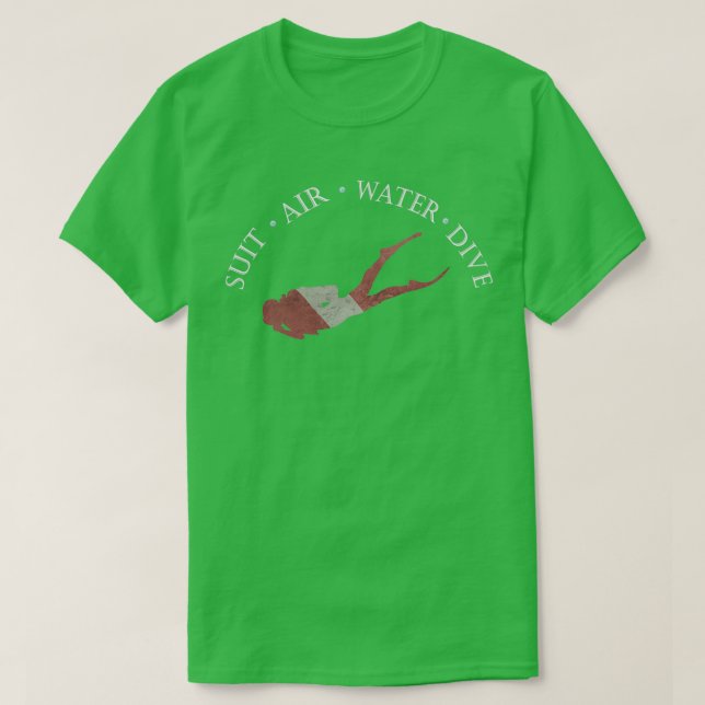 Flagga dyka Diver T Shirt (Design framsida)