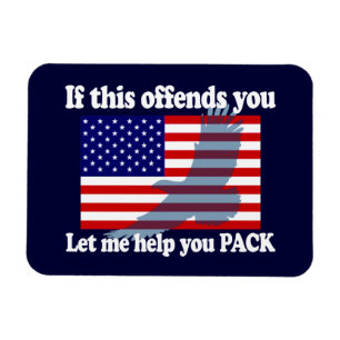 Flagga & Eagle Patriot - USA flagga Magnet
