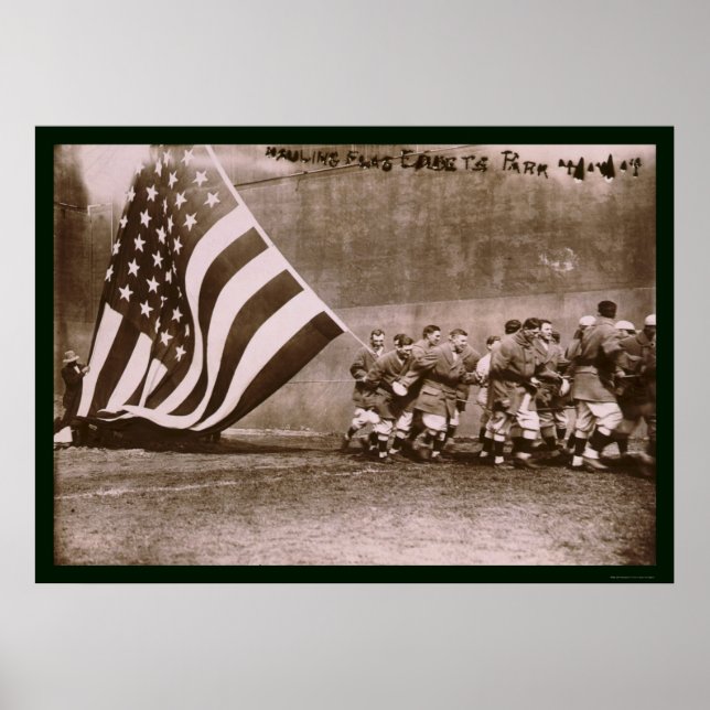 Flagga Ebbets Park Baseball 1914 Poster (Framsidan)