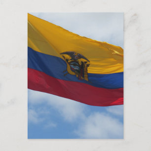 flagga ecuador vykort