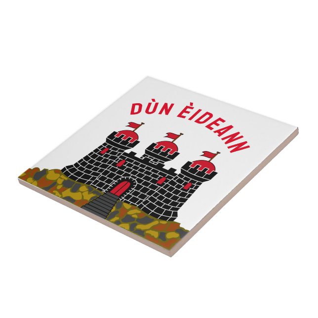 Flagga Edinburgh-SCOTLAND Kakelplatta (Sidan)