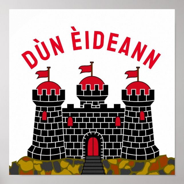 Flagga Edinburgh-SCOTLAND Poster (Framsidan)