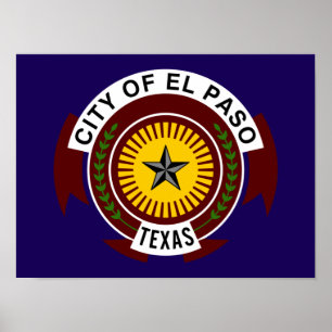 Flagga El Paso Poster