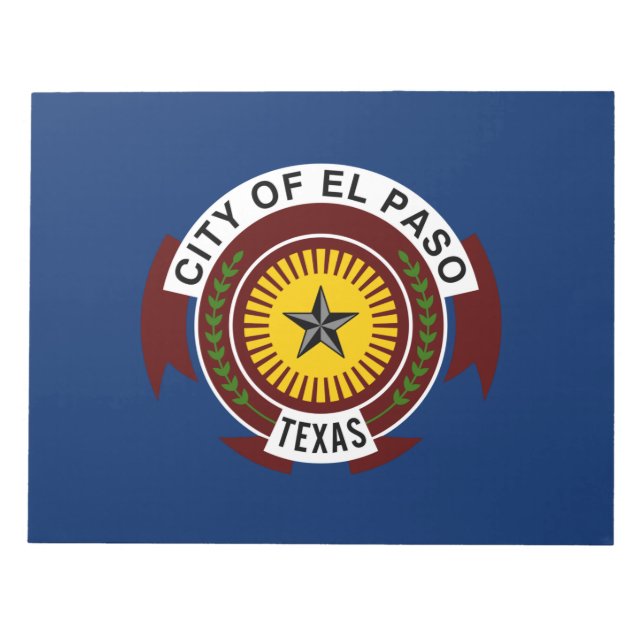 Flagga El Paso (Texas) Anteckningsblock (Framsida)