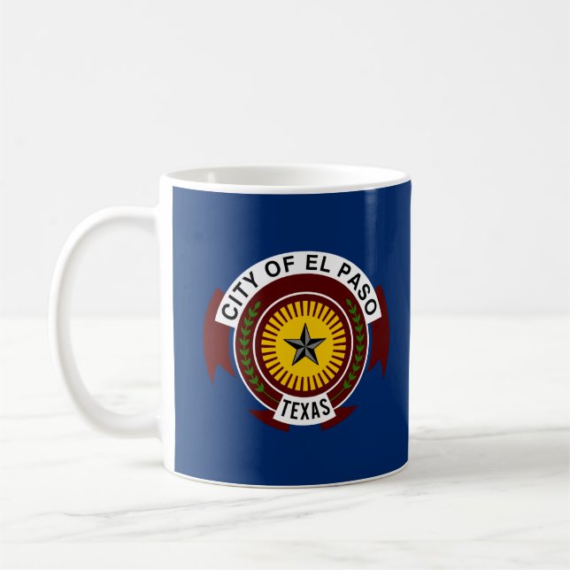 Flagga El Paso, Texas Coffee Mugg (Vänster)