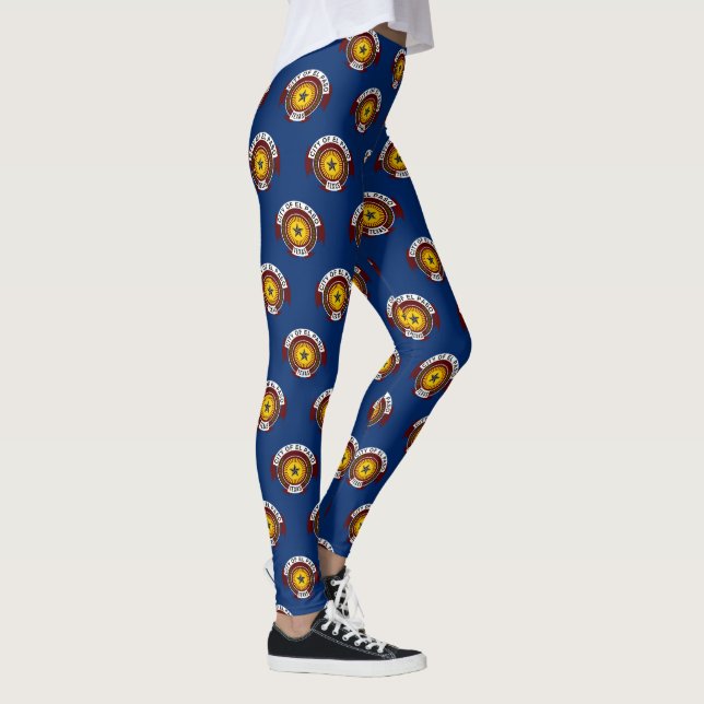 Flagga El Paso, Texas Leggings (Höger)